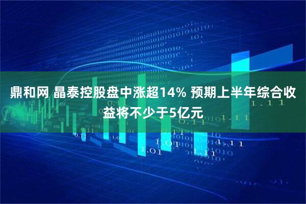 鼎和网 晶泰控股盘中涨超14% 预期上半年综合收益将不少于5亿元