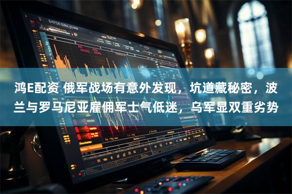 鸿E配资 俄军战场有意外发现，坑道藏秘密，波兰与罗马尼亚雇佣军士气低迷，乌军显双重劣势